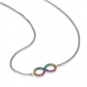 Collana in Argento con zirconi